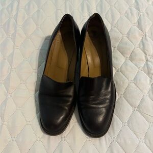 J. Crew Dark brown leather loafers